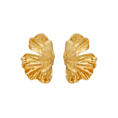 Brinco Maxi Flor Dourado - comprar online