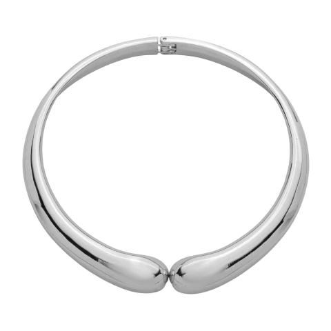 Gargantilha Gotas Tradicional Prateado - comprar online