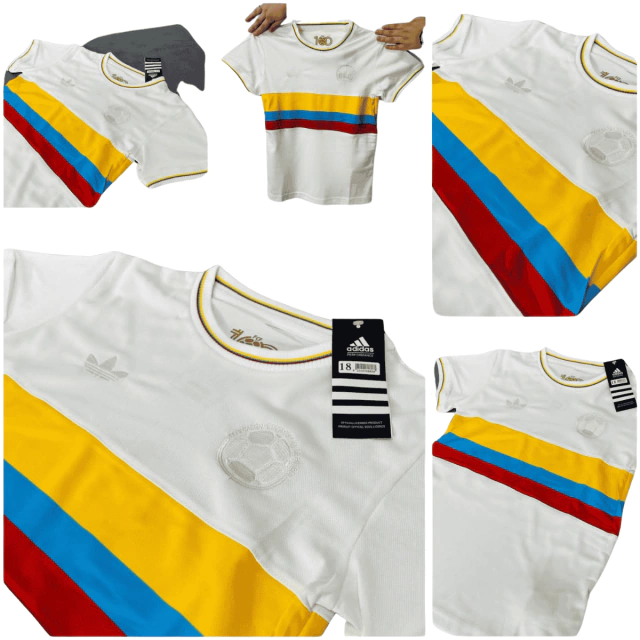 Comprar Camiseta de Colombia Centenario Niños y Niñas Pequeños Si estás buscando la camiseta de Colombia Centenario para niños y niñas pequeños, has llegado al lugar correcto. En Onlineshoppingcenterg tenemos la mejor selección de camisetas de la selección Colombia Centenario, diseñadas especialmente para los más pequeños de la casa. Ya sea para un partido, entrenamiento o simplemente para mostrar su apoyo a la selección, nuestras camisetas son la elección perfecta.  ¿Por qué elegir la camiseta de Colombia Centenario para niños y niñas? La camiseta de Colombia Centenario 2025 es un símbolo de orgullo y pasión por el fútbol. Diseñada con los colores tradicionales de la selección, esta camiseta combina estilo, comodidad y calidad. Está disponible en tallas para niños y niñas pequeñas, desde talla 2 hasta talla 8, para que encuentres la medida ideal para tu pequeño.    Características destacadas: Diseño auténtico: Inspirado en la colección Centenario de la selección Colombia.  Material premium: Fabricada en algodón suave y transpirable para mayor comodidad.  Corte deportivo: Ideal para partidos, entrenamientos o uso casual.  Tallas disponibles: Desde talla 2 hasta talla 8, para niños y niñas.  Estilo retro: Un diseño que rinde homenaje a la historia del fútbol colombiano.  Camiseta de Colombia Centenario: Opciones para niños y niñas En Onlineshoppingcenterg ofrecemos una amplia variedad de opciones para que encuentres la camiseta perfecta:  Camiseta de Colombia Centenario cuello V Disponible en modelos para niños y niñas, esta versión con cuello en V es ideal para quienes buscan un estilo clásico y cómodo.    Camiseta de Colombia Centenario deportiva Perfecta para partidos y entrenamientos, esta camiseta está diseñada para ofrecer máxima movilidad y frescura.  Camiseta de Colombia Centenario edición especial Celebra los 100 años de la selección Colombia con esta edición especial, disponible en tallas para niños y niñas.  ¿Por qué comprar en Onlineshoppingcenterg? En Onlineshoppingcenterg nos esforzamos por ofrecer productos de alta calidad y un servicio excepcional. Aquí encontrarás:  Envío rápido: Recibe tu camiseta en tiempo récord.  Ofertas y descuentos: Aprovecha nuestras promociones exclusivas.  Compra segura: Proceso de pago 100% confiable.  Atención al cliente: Estamos aquí para resolver todas tus dudas.    Cómo comprar tu camiseta de Colombia Centenario Comprar en Onlineshoppingcenterg es muy fácil:  Selecciona la camiseta de Colombia Centenario que más te guste.  Elige la talla adecuada para tu niño o niña.  Completa el proceso de pago de forma segura.  ¡Recibe tu camiseta en casa y disfruta!  Preguntas frecuentes ¿Qué tallas están disponibles? Ofrecemos tallas desde la 2 hasta la 8, para niños y niñas.  ¿La camiseta es adecuada para uso deportivo? Sí, está diseñada para ofrecer comodidad y rendimiento durante partidos y entrenamientos.  ¿Hay opciones de personalización? Actualmente, no ofrecemos personalización, pero nuestras camisetas tienen un diseño único que encantará a los más pequeños.    ¡No esperes más! La camiseta de Colombia Centenario para niños y niñas pequeños es el regalo perfecto para los amantes del fútbol. Visita Onlineshoppingcenterg y encuentra la camiseta ideal para los más pequeños de la casa. ¡Haz tu pedido hoy y recíbelo con envío rápido!