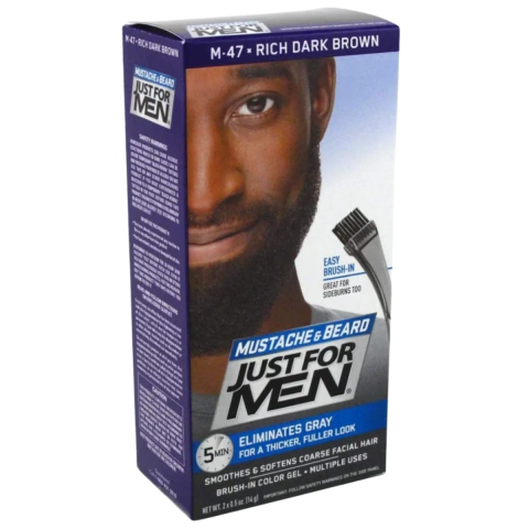 TINTE PARA BARBA Y BIGOTE M 47 JUST FOR MEN MARRON OSCURO INTENSO