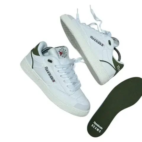 TENIS REEBOK CLUB C BULC BLANCAS CON VERDE HOMBRE | ENVÍO RAPIDO