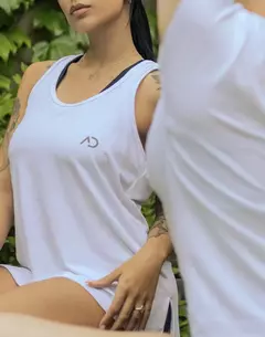 Musculosa Mesh Andreina Blanca - lasmarquezas