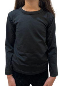 Camiseta Térmica Niño Manga Larga Lycra Negro Unisex - tienda online