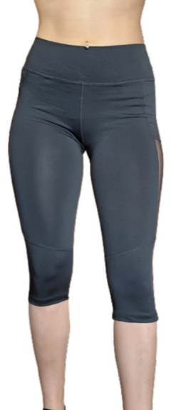 Capri Tiro Alto Lycra Mujer Deportiva con Transparencia PowerFit - comprar online