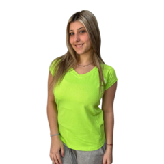 Remera Deportiva De Entrenamiento Mujer Dry Fit Verde