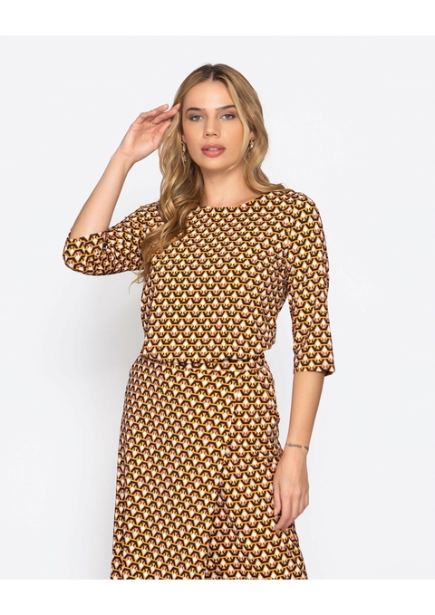 Blusa Nicoly manga 3/4 Fluity