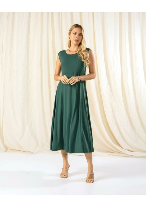 Vestido Midi Fluity liso 3179 - comprar online