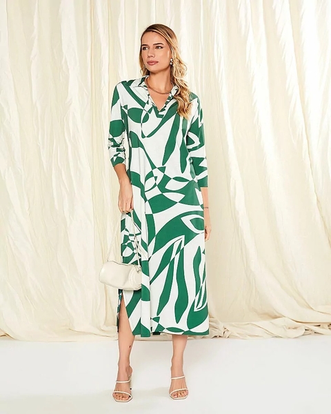 Vestido Midi Oxford Fluity - 2260