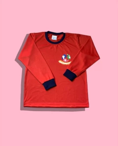 Camiseta Manga Longa Vermelha - comprar online