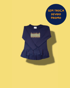 Babylook Manga Longa Babado - loja online