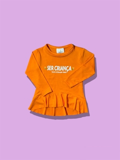 Babylook Babado Manga Longa