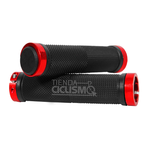 Puños MTB 130 mm Doble Anillo (Rojo)