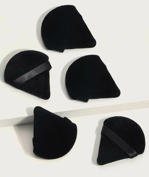Kit com 5 Esponjas Pretas para Pó Facial - SHEGLAM - SHEIN