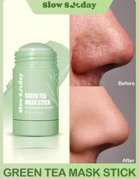 BASTÃO MASCARA FACIAL REMOÇÃO DE CRAVOS - CHA VERDE GREEN TEA MASK STICK - GLOW GDAY - SHEIN SHEGLAM