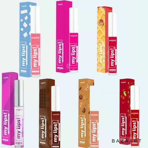 Gloss My Lips -Todos os Sabores - 4ml - Wepink - MY LIPS COOKIE - MY LIPS INCOLOR - WE PINK