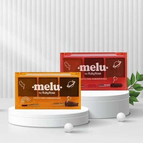 Paleta Trio de Sombra - Para Sobrancelhas - Melu - Ruby Rose