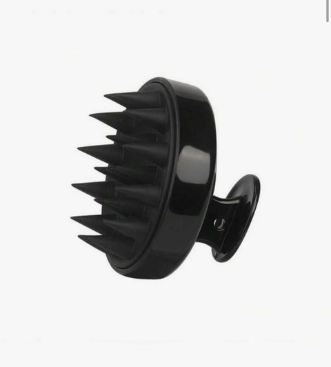 ESCOVA MASSAGEADORA PARA LAVGEM DE CABELOS - SILICONE - PRETA - SHEIN SHEGLAM