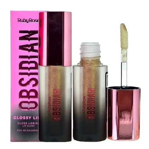 Gloss Labial Glossy Lips Obsidian - COM BRILHO - Ruby Rose