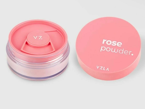 Pó Solto Facial - ROSE POWDER - Pó de Efeito Rosa - VIZZELA