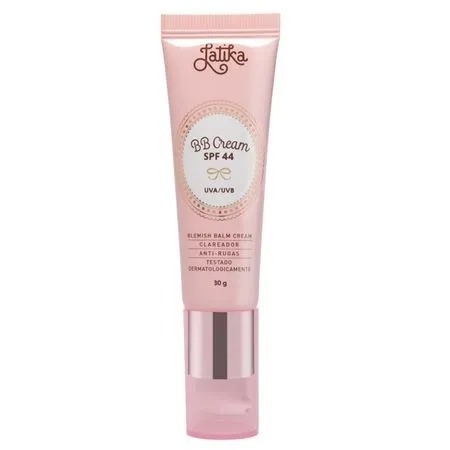 BB Cream - Base com Cor e Filtro Solar - Clareador SPF44 Latika 30g - LATIKA