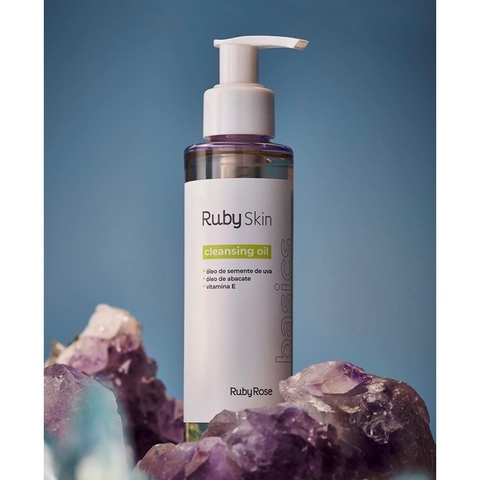 Cleansing Oil Ruby Skin Ruby Rose - Vitamina E - lIMPEZA E HIDRATAÇÃO PARA TODOS OS TIPOS DE PELE