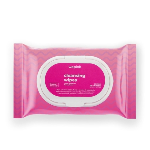 Cleansing Wipes Lenço Umedecido Demaquilante 25 un. - We pink