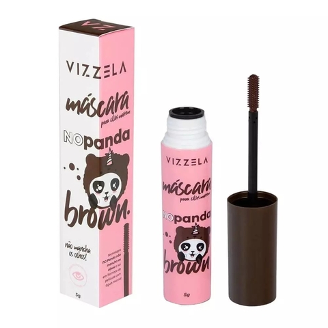 Máscara de Cílios MARROM Rimel No Panda Brown - APLICADOR PEQUENO Vizzela