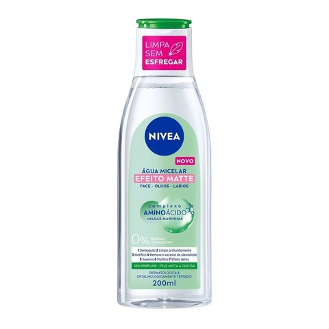Água Micelar Nivea MicellAIR 7 Em 1 - Efeito Matte 200ml