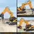 Excavadora de Control Remoto, 1/14 Escala Juguetes RC para Niños, 15 Canal Completo Funcional Vehículos de Construcción con Herramientas Metal Breaker & Electric Gripper - comprar online