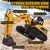 Imagen de Excavadora de Control Remoto, 1/14 Escala Juguetes RC para Niños, 15 Canal Completo Funcional Vehículos de Construcción con Herramientas Metal Breaker & Electric Gripper