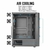 GABINETE AEROCOOL DELTA-G-BK-V1 (MID TOWER) - tienda online