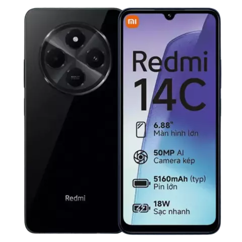 CELULAR XIAOMI REDMI 14C 4 - 128GB NEGRO