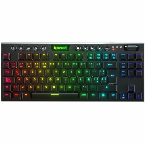 Teclado Gamer Redragon K621 Rgb Horus TKL Wireless Switch Red