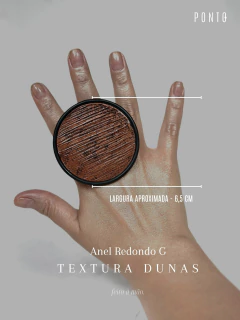 Anel Redondo Dunas - G / Cobre - PONTO ATELIER