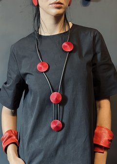 Colar Roldanas - Vermelho
