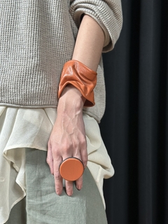 PULSEIRA NUVEM - Couro FERRUGEM - comprar online