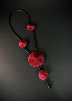 Colar Rodalinha P Vermelho - PONTO ATELIER
