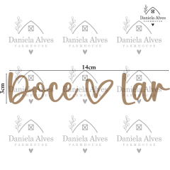 FRASE MDF DOCE LAR - MDF0014 na internet