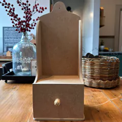 SUPORTE COM GAVETINHA EM MDF