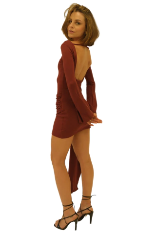 Vestido Marsala Camille