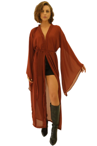 Kimono Laure Terracota