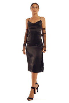 Vestido Seda Lola Black