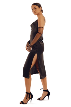 Vestido Seda Lola Black - Stel Kaster