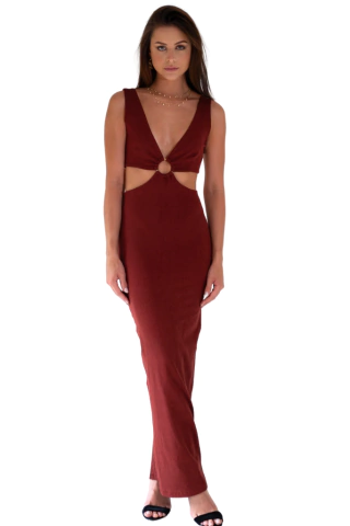 Louise bordô dress