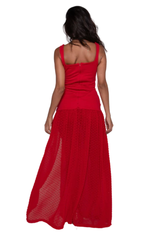 Red Poá Dress