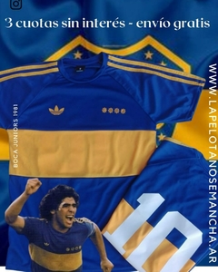 Imagen de CAMISETA BOCA JUNIORS 1981 Celeste