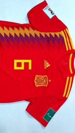 Espanha 2018 (home) - Iniesta #6 - Yellow's Soccer Store