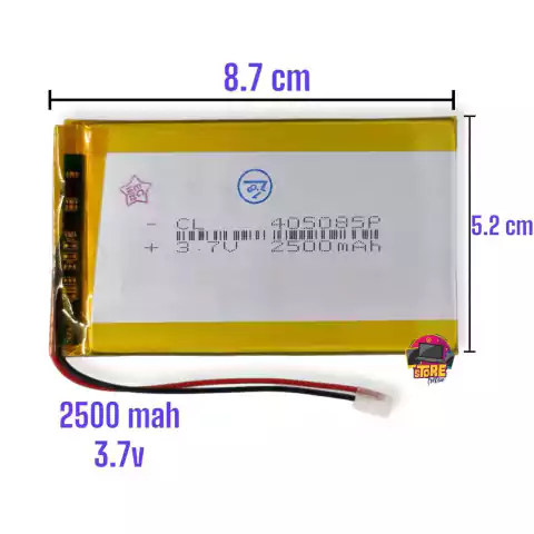 Bateria 2500mah 3.7v - 2 filamentos