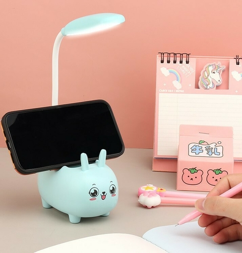 Velador Led Portalapiz y Apoya Celular Conejo