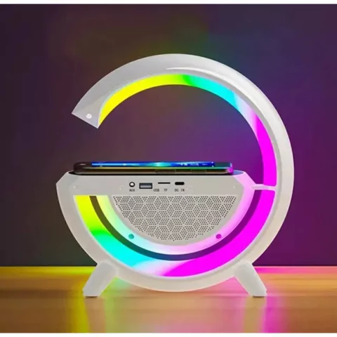 Parlante G y Base de Carga Inalámbrica